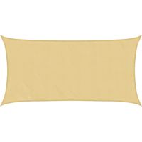 vidaXL Voile d'ombrage sable 5x2,5 m 100 % polyester oxford