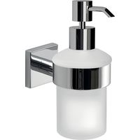 Dosasapone con erogatore in Cromall da muro in acciaio inox AISI 304 e Cromall FJ81 Gedy serie FUJI Cromato