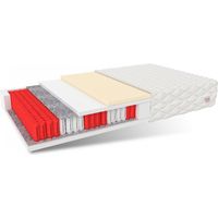 Matratze 80x200 Multipocket Taschenfederkern RIMINI MAX 7 Zonen 25 cm H3 Latex Polyurethanschaum JERSEY