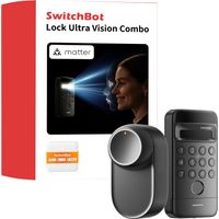 SWITCHBOT Ultra Vision Bundle, noir, reconnaissance faciale, NFC, clavier