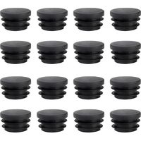 16 Stück 22 mm runde Lamellen-Endkappen für runde Rohre, runde Zaunpfosten aus robustem Polyethylen-Kunststoff, 22 mm Endkappen zum Abdecken von Stahlrohren, Stahlrohre