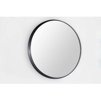 Adema Exclusive Line Miroir - rond - 40cm - cadre noir mat