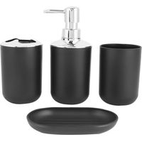 4 pièces/ensemble Ensembles d'accessoires de salle de bain Porte-savon Distributeur de savon Gobelet de rangement Gobelet de bain Ensemble de salle de bain