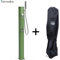 Solardusche Jolly Go 20L Resedagrün (RAL 6011) mit Duschabdeckung
