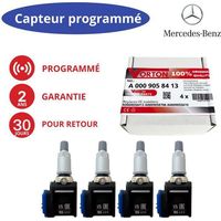 4x TPMS-Sensoren programmiert Mercedes A0009058413/A0009058706 - 433MHz, Alu/Stahlfelgen