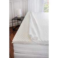 Surmatelas profilé et déhoussable Blanc 180x200 cm