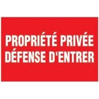 LOT DE 5 PLAQUES 33X20 PROPRIETE PRIVEE DEFENSE D'ENTRER GA52