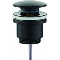 Vidage rond clic-clac noir mat Piralla Rubinetterie Noir mat