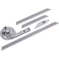 Horex Set de transportadores de ángulo acero inoxidable 5 piezas