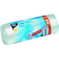 Papstar Bolsa de basura HDPE transparente 20L rollo 20 bolsas