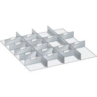 Einteilungsmaterial-Set BxTxH 612x612x200 36x36E 3 Schlitzwände + 15 Trennbleche