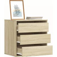 vidaXL Corner Chest of Drawers Sonoma Oak 60x41x58 cm Engineered Wood