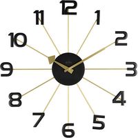 Acctim Astraea Wall Clock Gold/Black