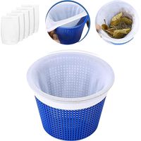 Chaussettes de skimmer de piscine, filtre de skimmer pour panier de piscine, filet de filtre de piscine réutilisable pour éliminer les scories, les feuilles, l'écume, le pollen, les insectes, les peti