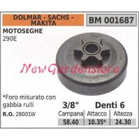 Pignone DOLMAR motore motosega 290E 3/8' denti 6 001687