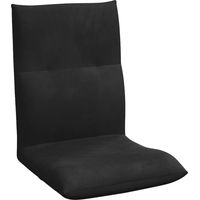vidaXL Adjustable Floor Chair Black Velvet