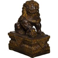 Design Toscano Statua Cane da Guardia Cinese Lion Foo: Maschio