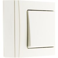 Bouton poussoir saillie blanc - Bel'Vue - Zenitech