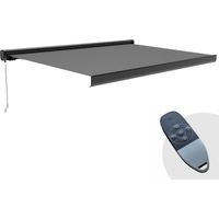 Store banne electrique coffe integral 3.95x2.5m aluminium gris