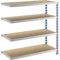 eurokraft basic Scaffale a innesto a campata larga blu/grigio