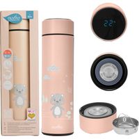 Thermos avec thermomètre LED 500 ml Saumon Nuvita