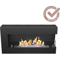 Hitze Wandkamin Bio-Kamin BLUES R rechts Bioethanol Kaminofen Wärmequelle