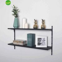 Set scaffalatura Alfer Alluminium Nero opaco