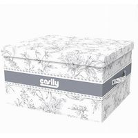 Box Portatutto Scatola Salvaspazio Contenitore Organizer 55x42x30cm Fantasia 87323