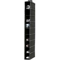 Compactor - Organizador colgante 15x30x128 cm, 9 compartimentos, negro RAN6274