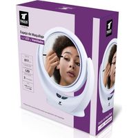 Espejo maquillaje con luz led y ventilador Thulos