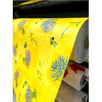 Nappe Bulgomme Imprimée Provençale - Au mètre - 220 x 140 cm - jaune
