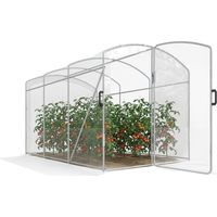 Serre tunnel, accessible, film transparent, armature en acier galvanisé, 3 x 2 x 2 m