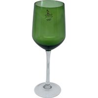 Vetrerie Riunite ABC, set 6 calici acqua 33 cl, in vetro colorato, verde