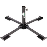 MaxxGarden Base per Ombrellone – Supporto in Ferro a Quattro Gambe Pieghevole e Regolabile – Portatile per Giardino e Campeggio – 88 x 88 x 36 cm