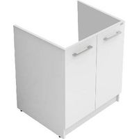 MOBILE SOTTOLAVATOIO REVINE BIANCO CON ASSE Misura: Bianco - LxPxH 75x61X81 cm