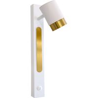 Look: una lampada da parete moderna in stile minimalista GU10 Bianca e oro