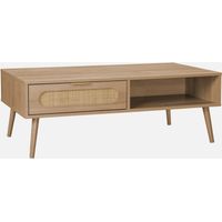 Mesa de centro estilo escandinavo, 1 cajón
