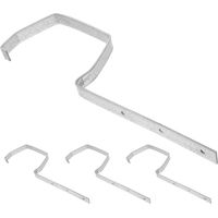 4pcs 160mm Rain Gutter Brackets Metal Gutter Holder Racks for Roof Rainwater Support Compatible with Residential and Industrial Downspouts