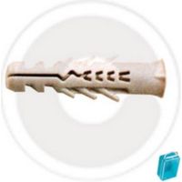 cf 10 pcs 8 mm bouchons E sans bord avec prise murale ailettes anti-rotation