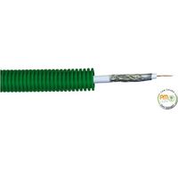Gaine Préfilée 20mm Coaxiale Tv Verte 100m - Pm Flex