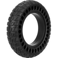 Pneu plein tout-terrain à gros trou pour trottinette de 10 pouces avec étrier de 37 mm pneu tout-terrain universel pour trottinette électrique de 10 pouces.