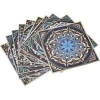 10 Autocollants Muraux Style Marocain Adhésifs pour Décor Salon, Cuisine, Salle de Bain