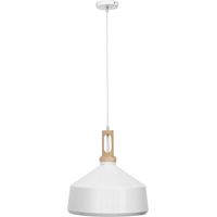 Lámpara de Techo - Lámpara Colgante - Madera y Metal - Wind Blanc