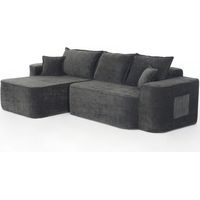 Canapé Wolken-Sofa modulable Chenille Noir 262cm x 144cm x 65cm ZIPSOFA Canapé