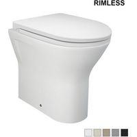 Vorwand-WC Feeling Rimless – Mattschwarzer Uni-Ablauf