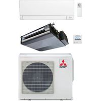 Climatizzatore Condizionatore Mitsubishi MSZ-AY Wi-Fi + Canalizzabile R32 SEZ-M Dual Split Inverter 9000 + 18000 BTU con U.E. MXZ-4F80VF Classe A++/A+