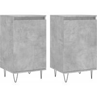 2 Stk. Sideboard/Anrichte/Buffet Betongrau 40x35x70 cm Holzwerkstoff LXWW517632