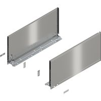 Blum Legrabox pure H F Schubladenschienen Set 1 Paar, 40kg 400mm Tip On Vollauszug, inox Set