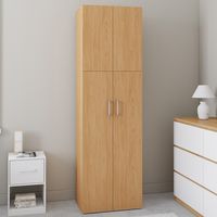 JULIANA Armario de madera de 2 puertas 50 cm con estante
