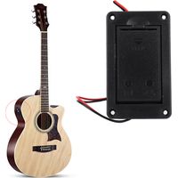 Support de Pile 9V pour Micros Guitare Basse Actifs - Boîtier de Connexion